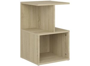 8720286558584 - Bonnevie - NachttischBeistelltisch Sonoma-Eiche 35x35x55 cm Holzwerkstoff vidaXL