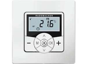 4031909024060 - Funk-Temperaturregler ws up IP30 230V Ein Aus mit Temperaturabsenkung0-40°C 50x50x12mm 9485-1 - weiß - Rademacher