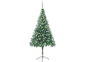 8720286497494 - Künstlicher Weihnachtsbaum，Kunstbaum mit LEDs & Kugeln 210 cm 910 Zweige vidaXL