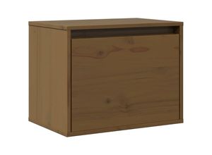 8720286840337 - Bonnevie - Wandschrank Badschrank Honigbraun 45x30x35 cm Massivholz Kiefer vidaXL