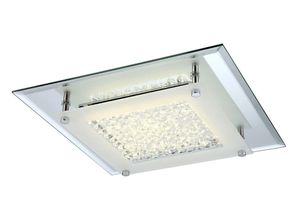 4059157217645 - Etc-shop - led 17 Watt Decken Leuchte Glas Kristalle Spiegel Beleuchtung Lampe