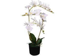 8718475532743 - Bonnevie - Künstliche Orchidee mit Topf 65 cm Weiß vidaXL950400