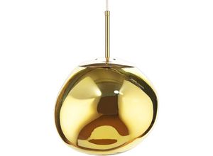 5056667035720 - Privatefloor - Deckenlampe - Designer-Pendelleuchte - Evanish Gold - Acryl Metall - Gold