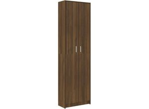 8720286952818 - Les Tendances - Garderobenschrank Braun Eiche-Optik 55x25x189 cm Holzwerkstoff vidaXL - Braun