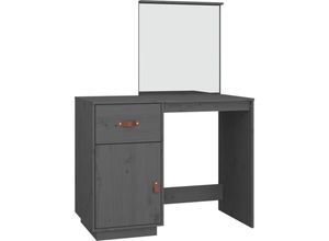 8720287204824 - Bonnevie - SchminktischFrisiertisch Grau 95x50x134 cm Massivholz Kiefer vidaXL 8720287204824 - Bonnevie - SchminktischFrisiertisch Grau 95x50x134 cm Massivholz Kiefer vidaXL