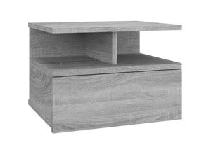 8720286975466 - Bonnevie - Nachttisch HängendBeistelltisch Grau Sonoma 40x31x27 cm Holzwerkstoff vidaXL