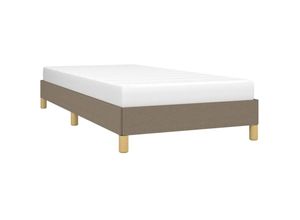 8720287168232 - Bonnevie - BettgestellSchlafzimmerbett Taupe 80x200 cm Stoff vidaXL