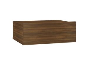 8720286975367 - Bonnevie - Hängender NachttischBeistelltisch Braun Eiche 40x30x15 cm Holzwerkstoff vidaXL