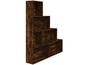 8720286954096 - Bonnevie - BücherregalStandregal Räuchereiche 155x24x160 cm vidaXL