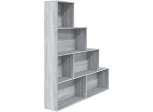 8720286954102 - Bonnevie - BücherregalStandregal Grau Sonoma 155x24x160 cm vidaXL 8720286954102 - Bonnevie - BücherregalStandregal Grau Sonoma 155x24x160 cm vidaXL