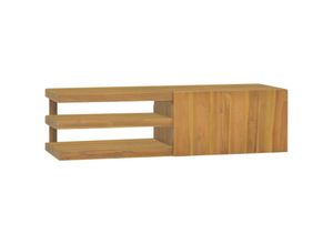 8720286662847 - Bonnevie - Wand-Badschrank 110x40x30 cm Massivholz Teak vidaXL85378