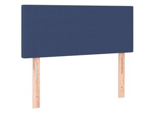 8720287145943 - Kopfteil Blau 90x5x78 88 cm Stoff vidaXL - Blau