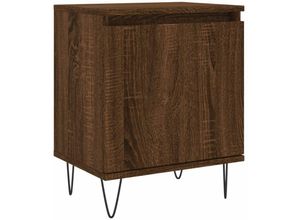 8720845904937 - Nachttisch，Beistelltisch Braun Eichen-Optik 40x30x50 cm Holzwerkstoff vidaXL