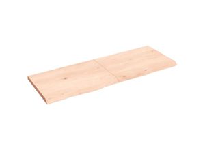 8720845832285 - Vidaxl - WaschtischplatteWaschtischkonsole 140x50x4 cm Massivholz Unbehandelt