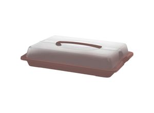 7610859261618 - Partybutler john medium iron rot Kuchentransportbox - Rotho