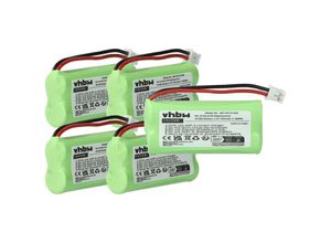 4069099538326 - 5x Akku kompatibel mit Siemens Gigaset A245 A245 weib A240 duo A245 duo A240 weib A26 schnurlos Festnetz Telefon (700 mAh 24 v NiMH) - Vhbw