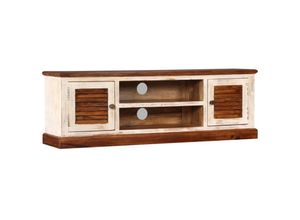 8718475572855 - Bonnevie - TV-SchrankTV-Möbel Massivholz Mangoholz 120 x 30 x 40 cm vidaXL