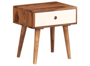 8718475604501 - Bonnevie - NachttischBeistelltisch 45 x 30 x 45 cm Massivholz vidaXL