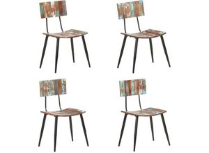8720286066362 - Esszimmerstühle 4 Stk Altholz Vidaxl Mehrfarbig 8720286066362 - Esszimmerstühle 4 Stk Altholz Vidaxl Mehrfarbig