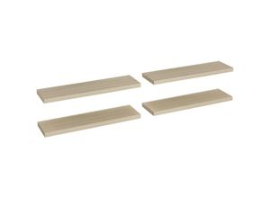 8720286075135 - Bonnevie - Schwebende Wandregale 4 Stk Wandboard Eichefarben 90x235x38 cm mdf vidaXL