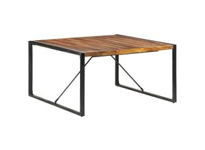 8720286104668 - Bonnevie - EsstischEsszimmertisch 140x140x75 cm Massivholz mit Palisander-Finish vidaXL