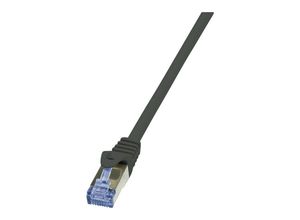 4052792032383 - LogiLink CQ4023S RJ45 Netzwerkkabel Patchkabel S FTP 050 m Schwarz vergoldete Steckkontakte Flam