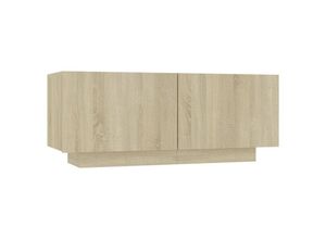 8720286218495 - Bonnevie - TV-SchrankTV-Möbel Sonoma-Eiche 100x35x40 cm Holzwerkstoff vidaXL