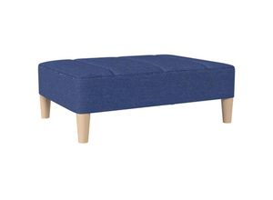 8720286637234 - Bonnevie - FußhockerFußschemel Blau 78x56x32 cm Stoff vidaXL