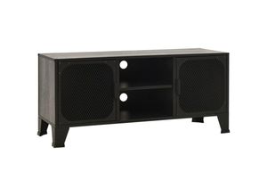 8720286588222 - Bonnevie - TV-SchrankTV-Möbel Grau 105x36x47 cm Metall und mdf vidaXL