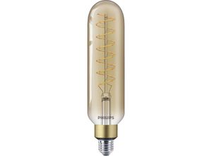 8719514313804 - Led Lampe ersetzt 40W E27 Röhrenform T65 gold warmweiß 470 Lumen dimmbar 1er Pack - yellow - Philips