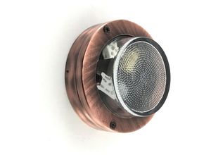 4255596737465 - Licht-erlebnisse - Kellerleuchte Messing Glas G9 IP64 ø 14 cm rund in Kupfer antik Maritim Kellerlampe 4255596737465 - Licht-erlebnisse - Kellerleuchte Messing Glas G9 IP64 ø 14 cm rund in Kupfer antik Maritim Kellerlampe