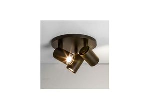 5038856061468 - Astro Lighting - Astro Ascoli Triple - 3 Light Triple Round Spotlight Bronze-Effekt GU10