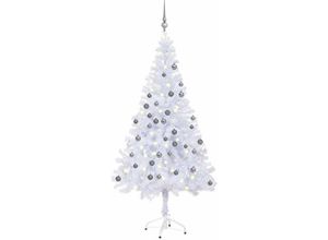 8720286497517 - Bonnevie - Künstlicher Weihnachtsbaum Beleuchtung Kugeln 120cm 230 Zweige vidaXL743777