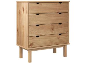 8720287165552 - Bonnevie - Schubladenschrank otta 765x395x90 cm Massivholz vidaXL133325