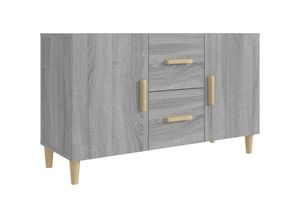 8720286973745 - Bonnevie - SideboardKommode Grau Sonoma 100x36x60 cm Holzwerkstoff vidaXL