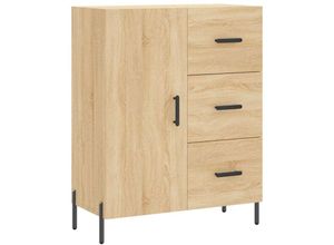 8720845865306 - Bonnevie - SideboardKommode Sonoma-Eiche 695x34x90 cm Holzwerkstoff vidaXL