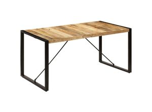 8719883551050 - Bonnevie - EsstischEsszimmertisch 160 x 80 x 75 cm Mangoholz Massiv vidaXL