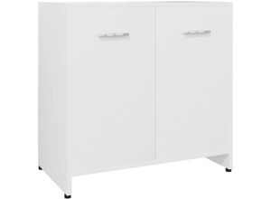 8720286015445 - Bonnevie - BadezimmerschrankBadschrank Weiß 60x33x61 cm Holzwerkstoff vidaXL