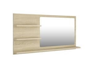 8720286222034 - Bonnevie - BadspiegelWandspiegel Sonoma-Eiche 90x105x45 cm Holzwerkstoff vidaXL