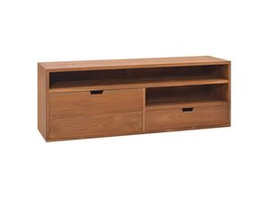 8720286300473 - TV-Schrank，TV-Möbel 110x30x40 cm Teak Massivholz vidaXL