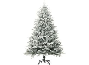 8720286364918 - vidaXL Künstlicher Weihnachtsbaum Beschneit Grün 180 cm PVC PE