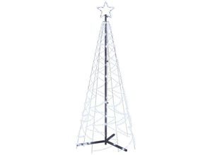 8720287069218 - Bonnevie - LED-WeihnachtsbaumOutdoor-Lichterketten Kegelform Kaltweiß 200 LEDs 70x180 cm vidaXL