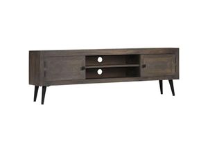 8718475603719 - TV-Schrank，TV-Möbel Mangoholz Massiv 140 x 30 x 45 cm vidaXL