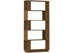 8720286906101 - Bücherregal Raumteiler，Bücherschrank Honigbraun 80x25x1635 cm Massivholz vidaXL