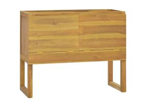 8720286662755 - Bonnevie - BadschrankBadezimmerschrank 90x45x75 cm Massivholz Teak vidaXL