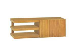 8720286662830 - Bonnevie - Wand-Badschrank 90x40x30 cm Massivholz Teak vidaXL71194