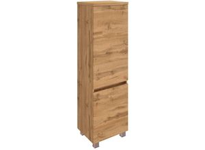 4066075053118 - Lomadox - Badezimmer Midischrank 40 cm breit PESARO-03 in Wotan Eiche Nb b h t ca 40 1325 35 cm - braun