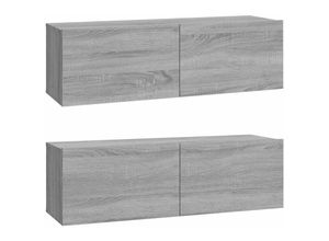 8720287087472 - vidaXL - TV-Hängeelemente - 2 - st - 100x30x30 - cm - Holz - grau - sonoma - eichenfarben