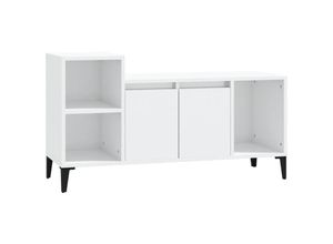 8720287225188 - Bonnevie - TV-SchrankTV-Möbel Hochglanz-Weiß 100x35x55 cm Holzwerkstoff vidaXL