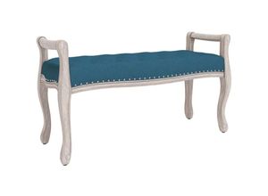 8720287211839 - Bonnevie - Sitzbank Bettbank Blau 110x45x60 cm Samt vidaXL